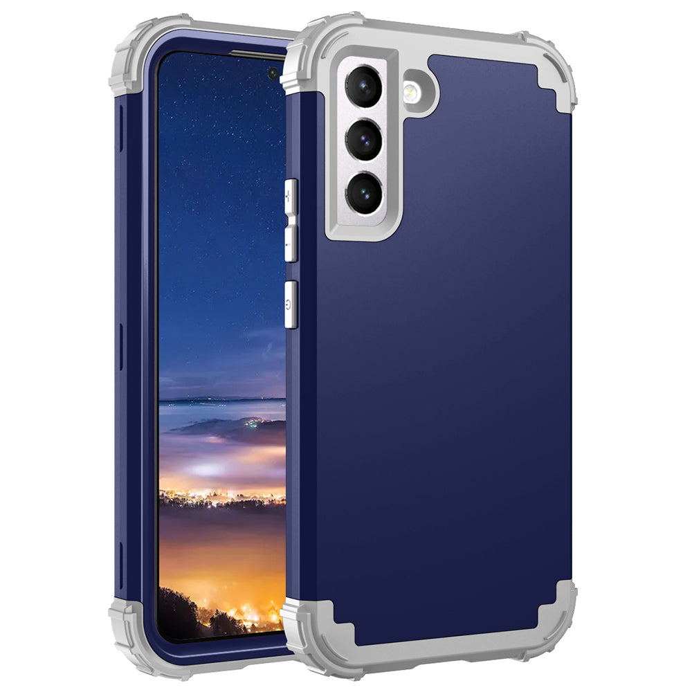 For Samsung Galaxy S23 Drop Protection 3-In-1 Phone Shell PC Silicone Phone Case Shockproof Mobile Phone Cover For Samsung Galaxy S23 Drop Protection 3-In-1 Phone Shell PC Silicone Phone Case Shockproof Mobile Phone Cover
